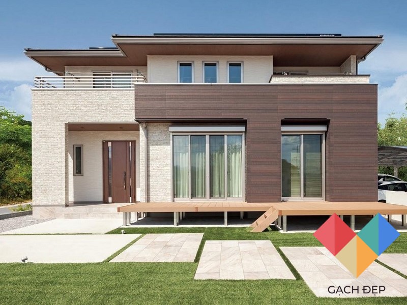 Lựa chọn gạch ốp mặt tiền giúp ngôi nhà trở nên đặc biệt